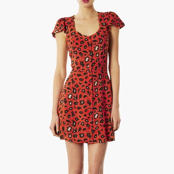 tall animal print dress
